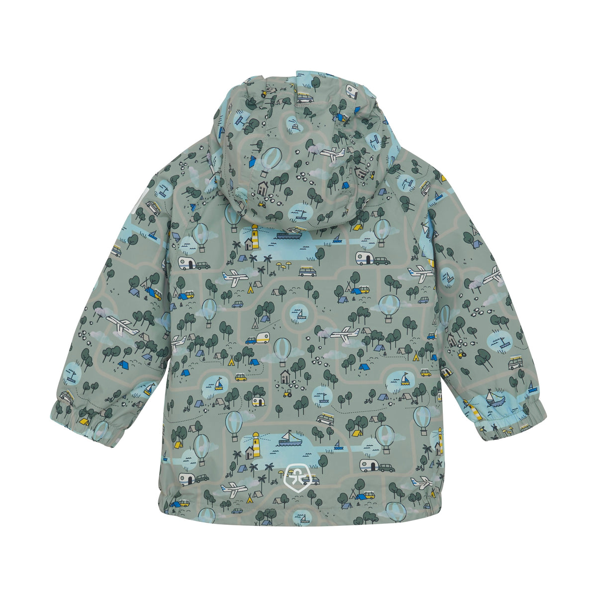 Übergangsjacke „Reise“ – mit Abenteuer-Print | 100 % Polyester, wind- & wasserabweisend - nila kids