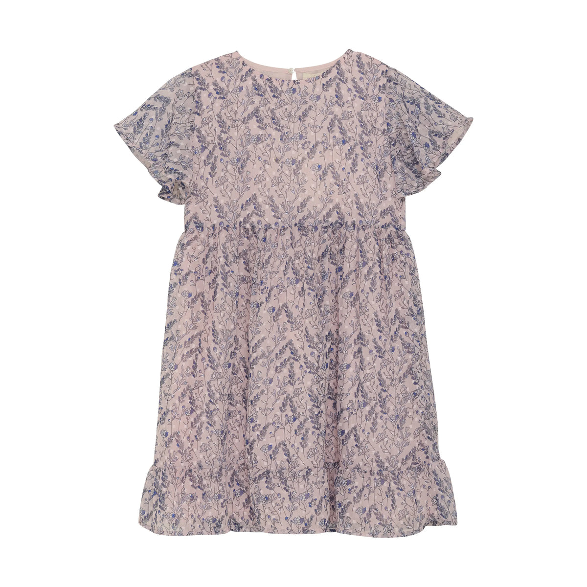 Kleid „Flower Dobby“ – Zartrosa mit floraler Stickoptik