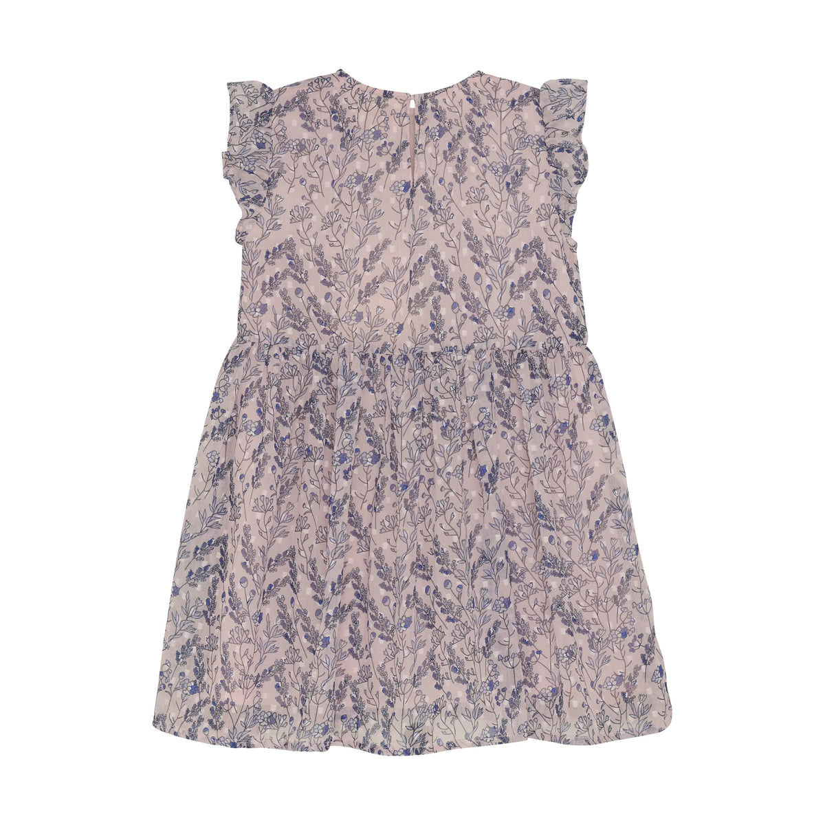 Baby Kleid „Flower Dobby“ – Zartrosa mit floraler Stickoptik