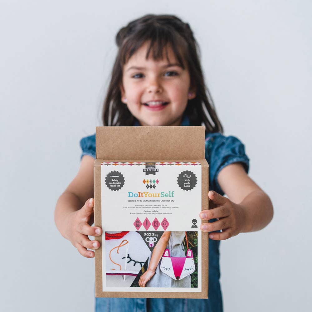 Geschenkset für Kinder zum Basteln einer Tasche: Fox - nila kids
