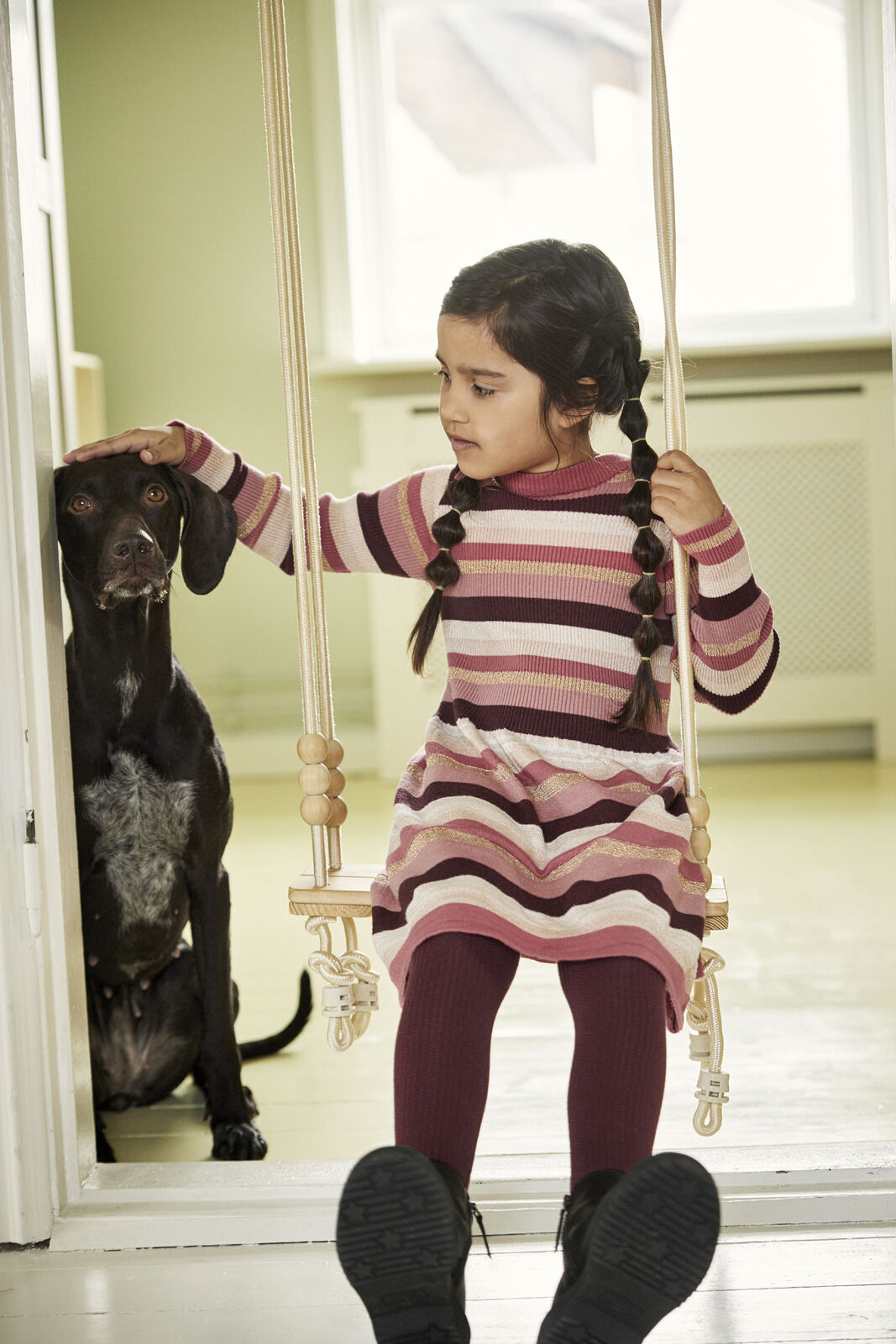 Strickkleid gestreift - nila kids