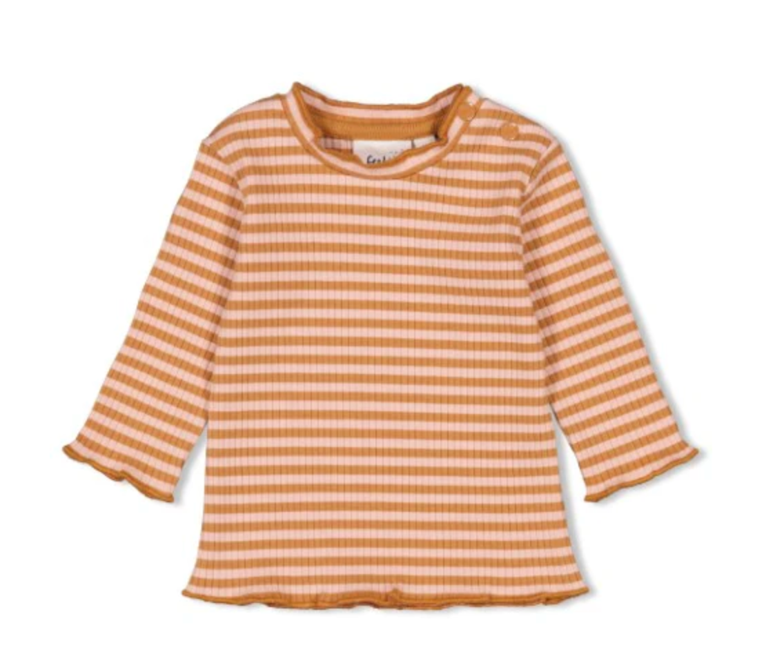 Baby-Set "My Happy Place" – Latzhose mit Shirt in warmen Naturtönen - nila kids