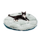 Cama para gatos convertible en forma de almeja
