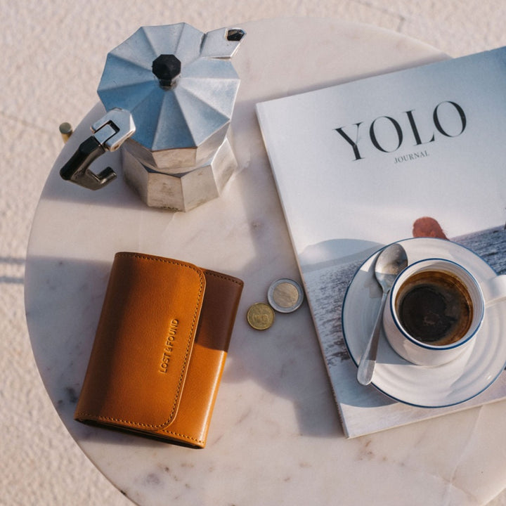 Folded Wallet Big Caramel