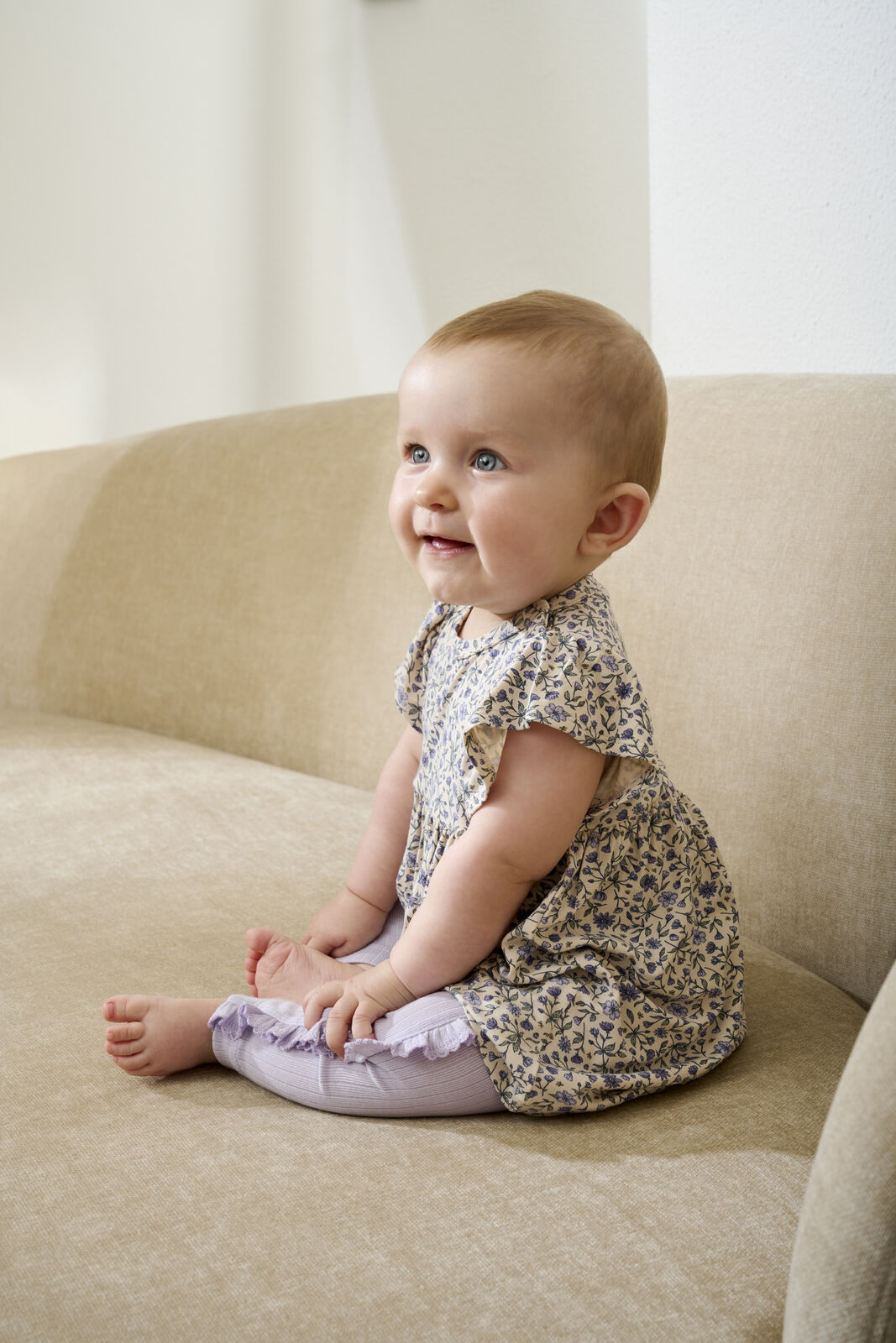 Bodykleid Bambus Blumenprint - nila kids