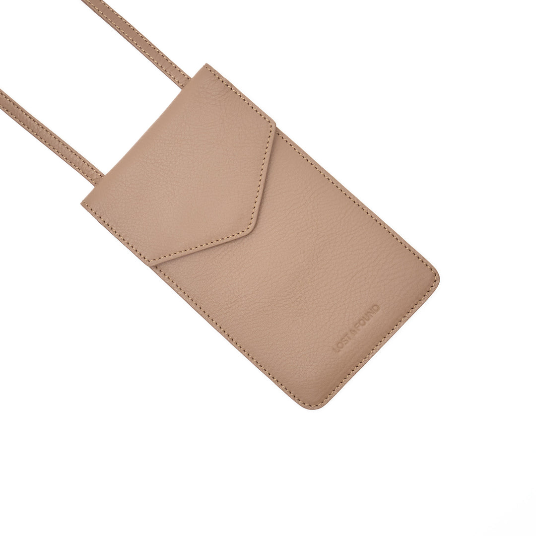 Phone Bag with Zip Pocket Sand