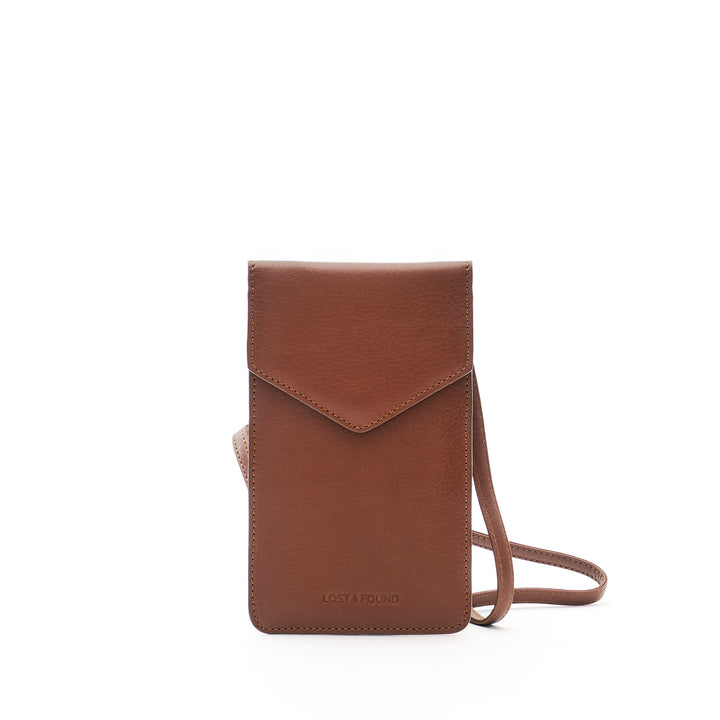 Handytasche mit Reissverschlussfach Whisky