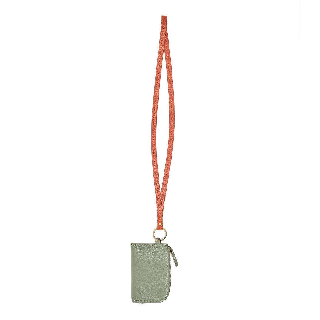 Zip Card Case with Ring Mint