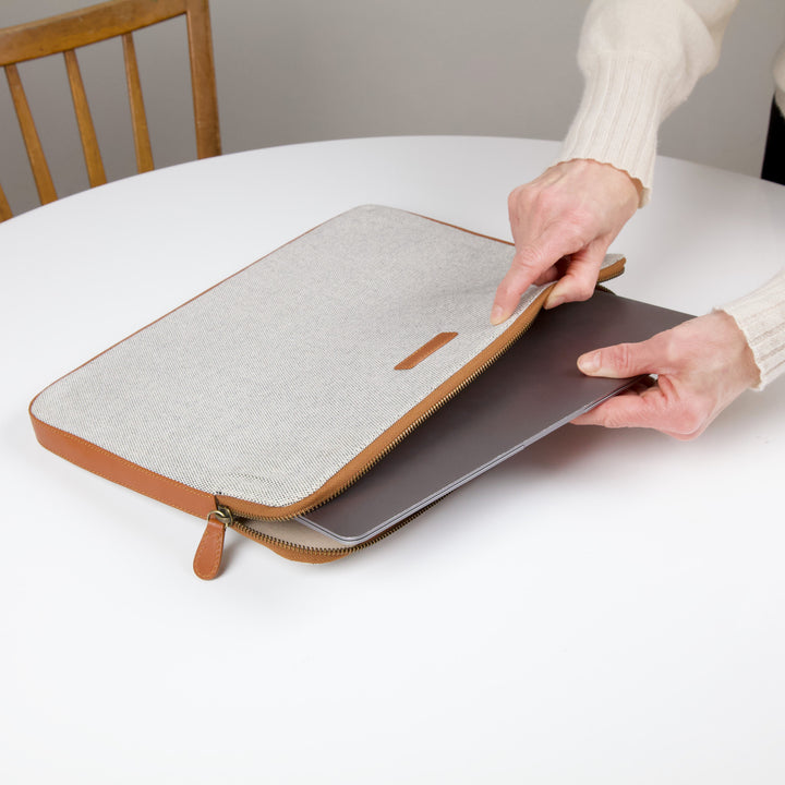 Laptop Hülle Canvas 14" Caramel