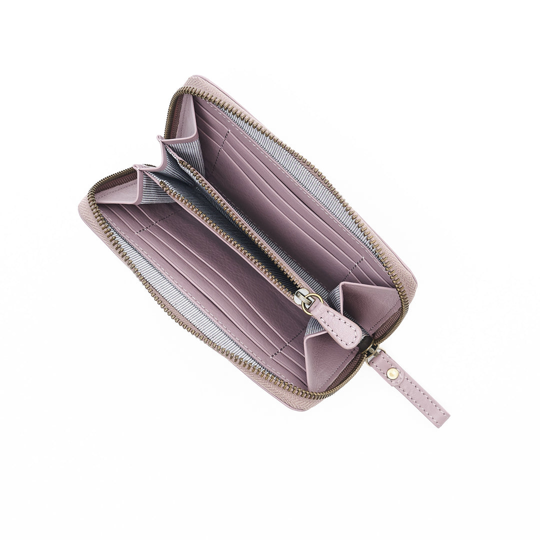 Medium Zip Around Wallet Mauve