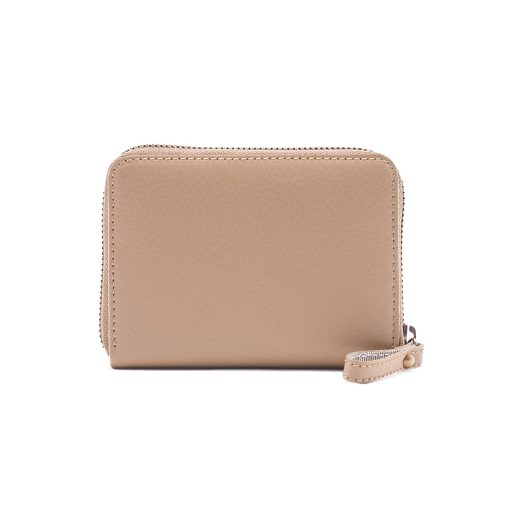 Small Zip Around Wallet Sand