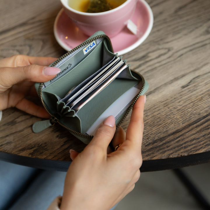 Mini Zip Around Wallet Mint