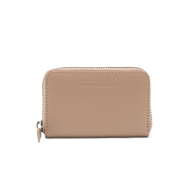 Mini Zip Around Wallet Sand