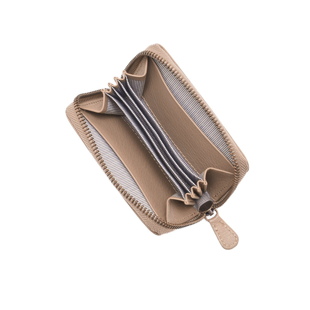 Mini Zip Around Wallet Sand