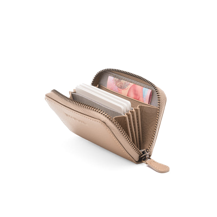 Mini Zip Around Wallet Sand