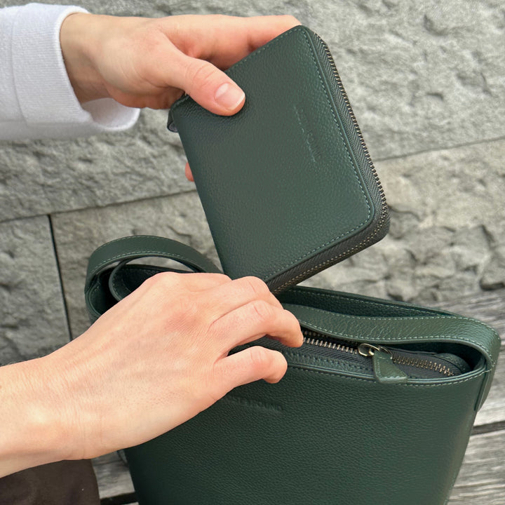 Small Zip Around Wallet Forest