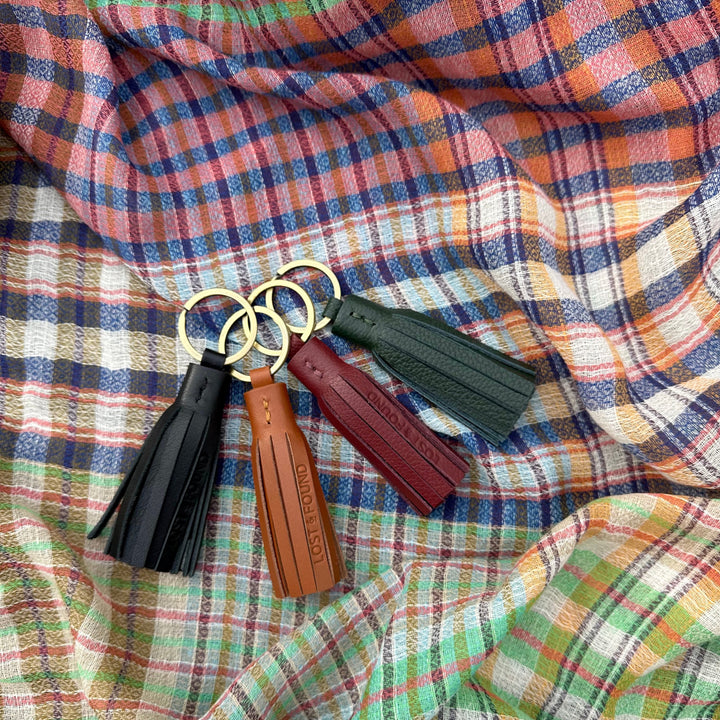 Keyring Tassel Black