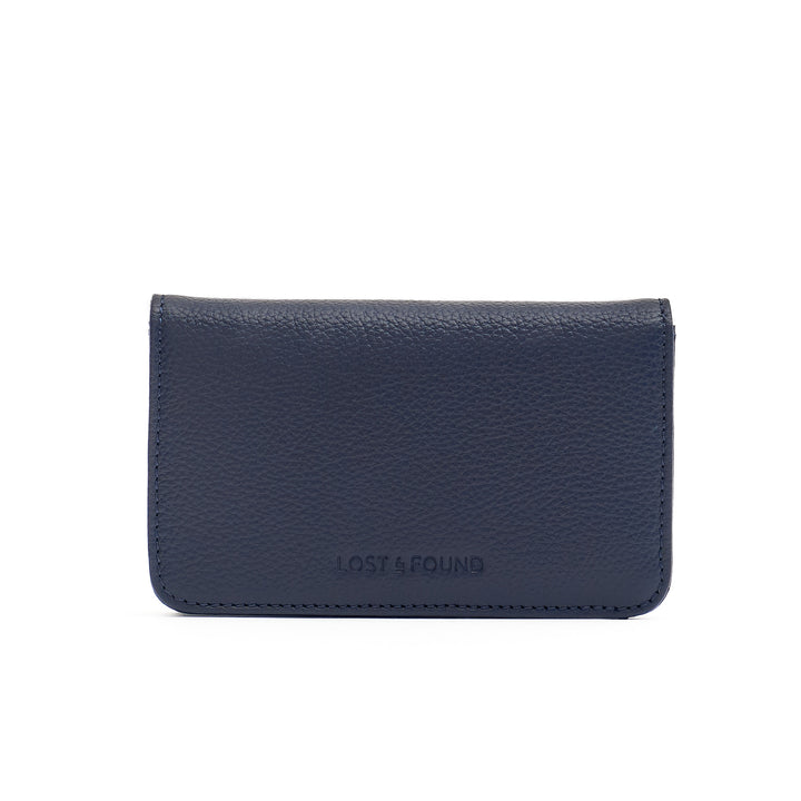 Portefeuille slim petit Navy