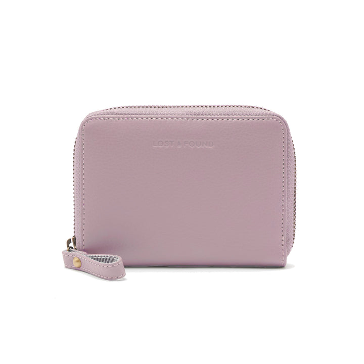Small Zip Around Wallet Mauve
