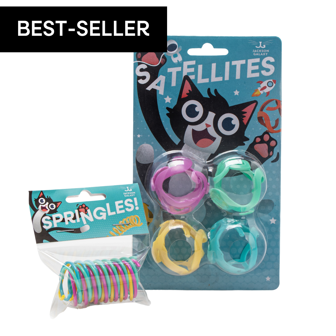 ¡Los satélites y Springles! Manojo