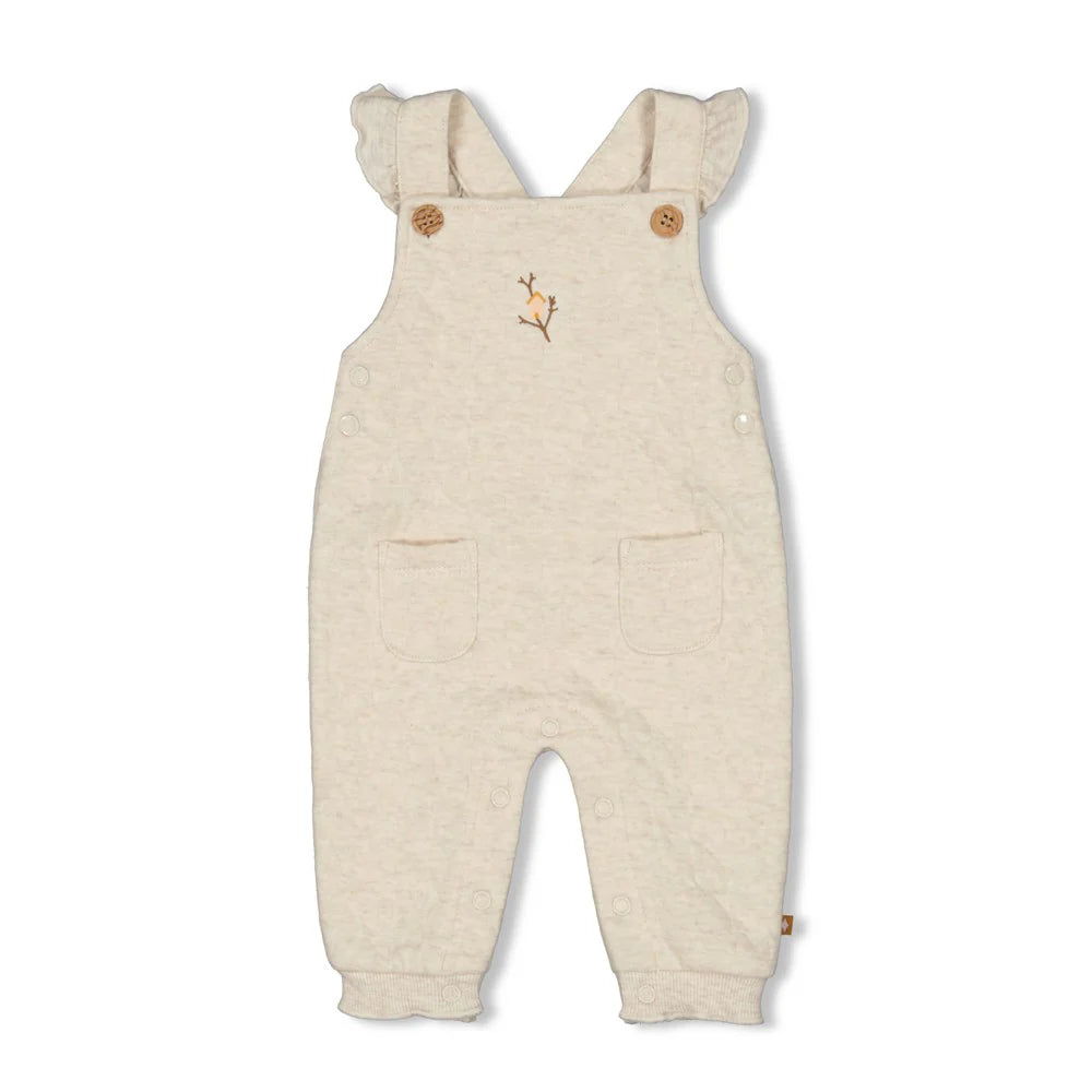 Baby-Set "My Happy Place" – Latzhose mit Shirt in warmen Naturtönen - nila kids