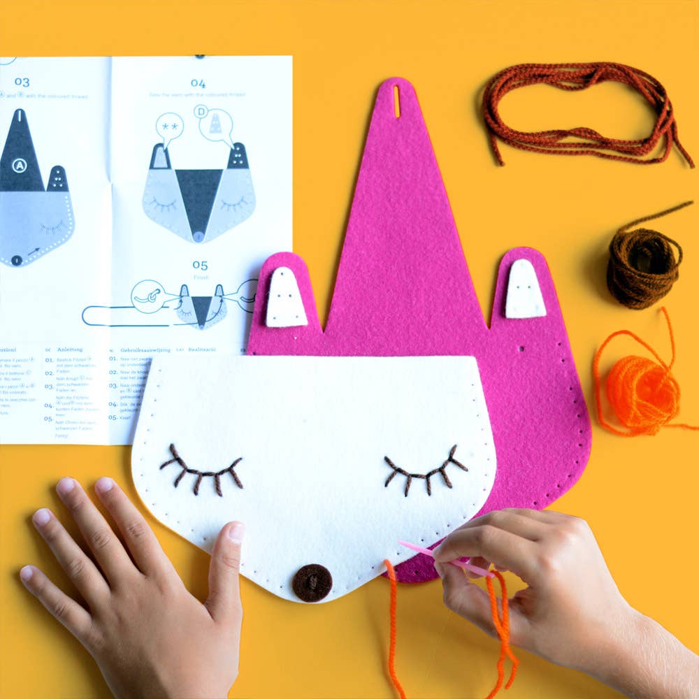 Geschenkset für Kinder zum Basteln einer Tasche: Fox - nila kids