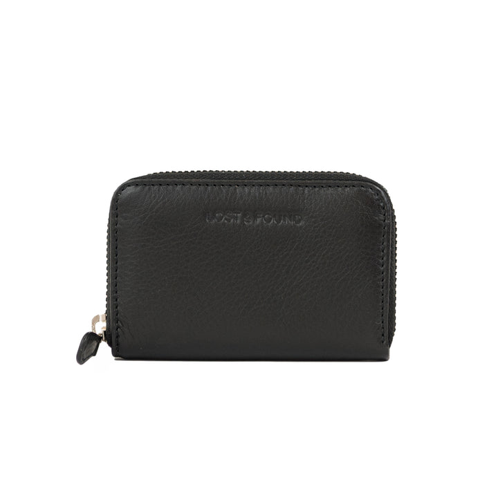 Portefeuille Zippé Mini Black Silver