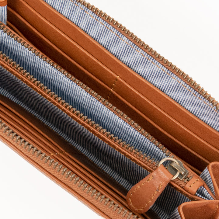 Big Zip Around Wallet Caramel