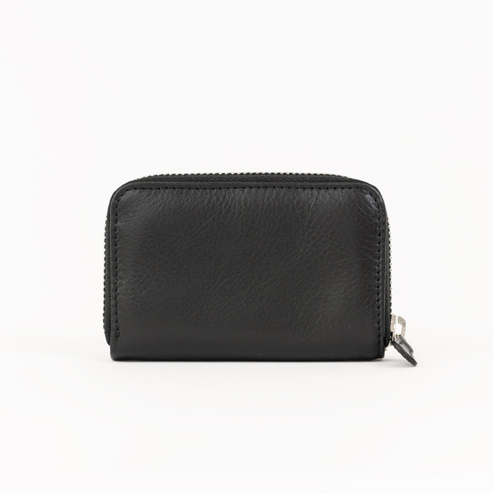 Portefeuille Zippé Mini Black Silver
