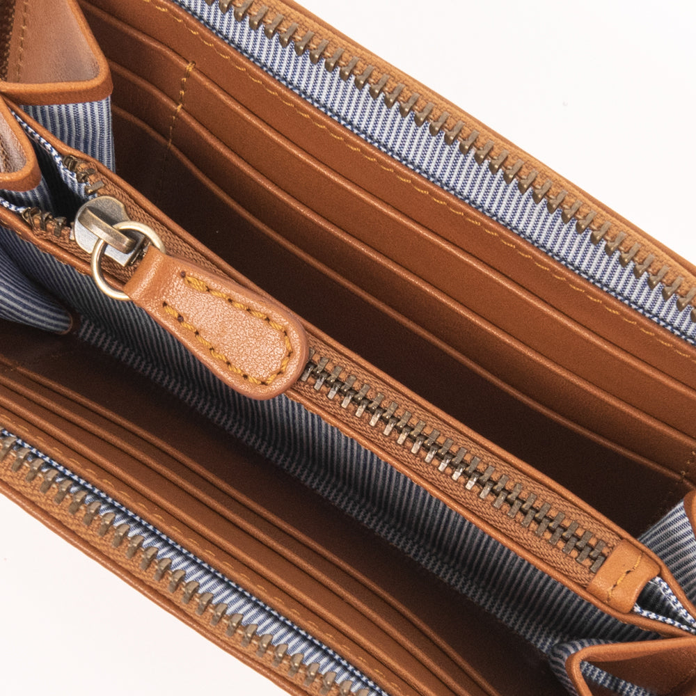 Medium Zip Around Wallet Caramel