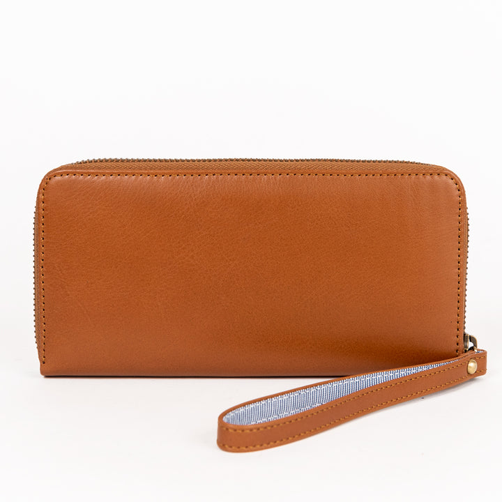 Big Zip Around Wallet Caramel