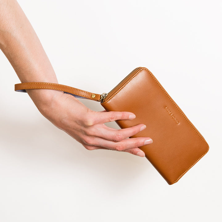 Big Zip Around Wallet Caramel