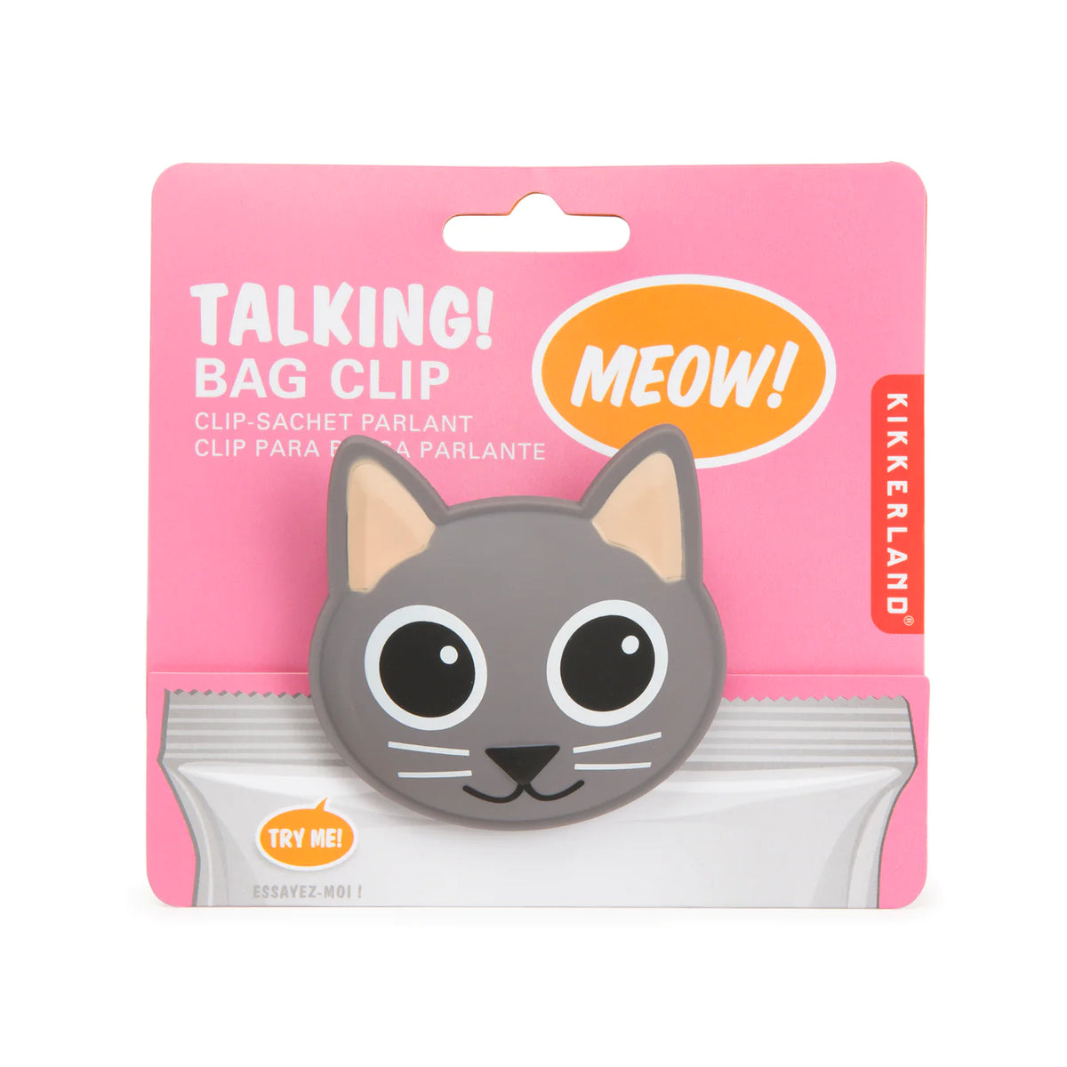 Clip para bolso parlante - Gato
