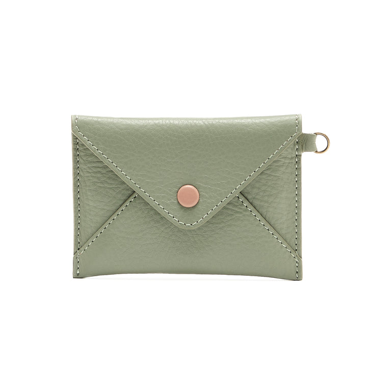 Envelope Kartenetui mit Ring Mint/Blush
