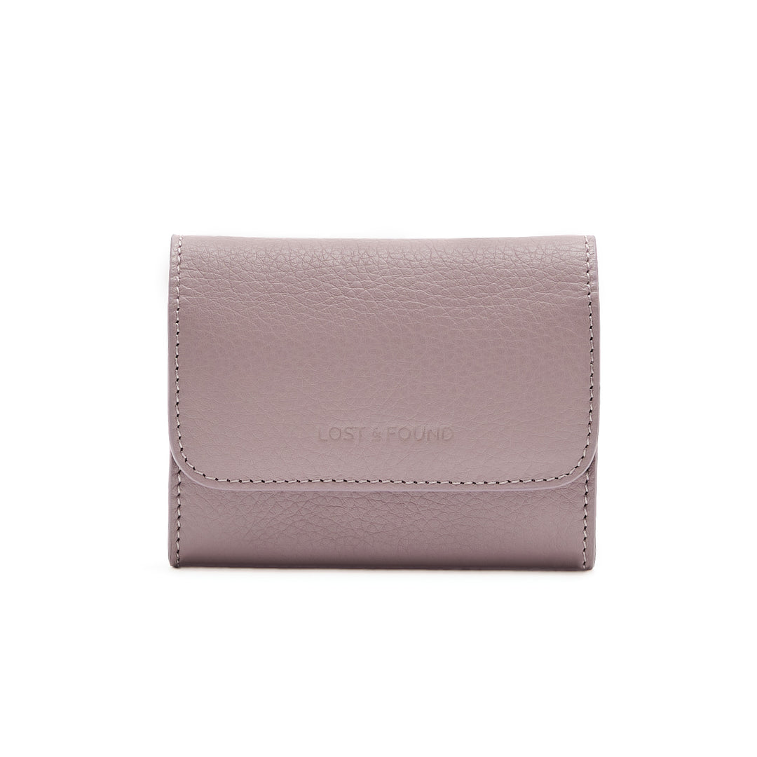 Faltportemonnaie gross Mauve