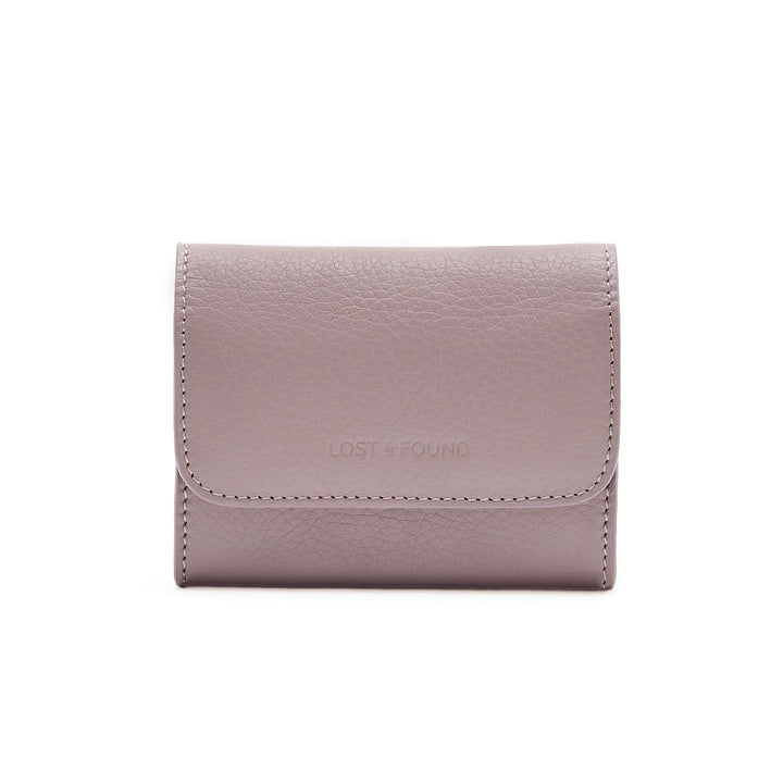 Faltportemonnaie gross Mauve