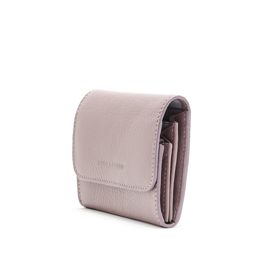 Faltportemonnaie gross Mauve