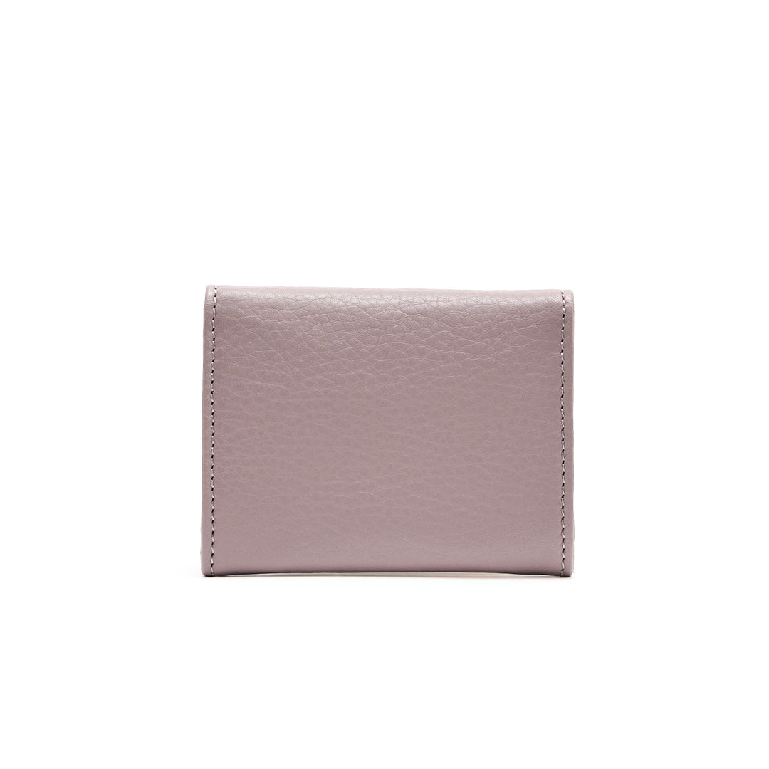 Folding wallet small mauve