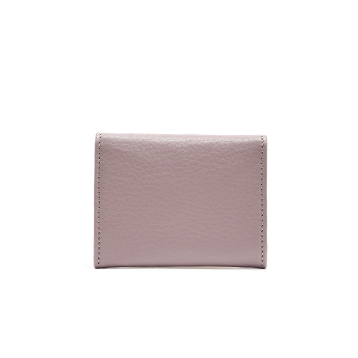 Folding wallet small mauve