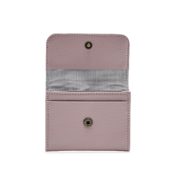 Folding wallet small mauve