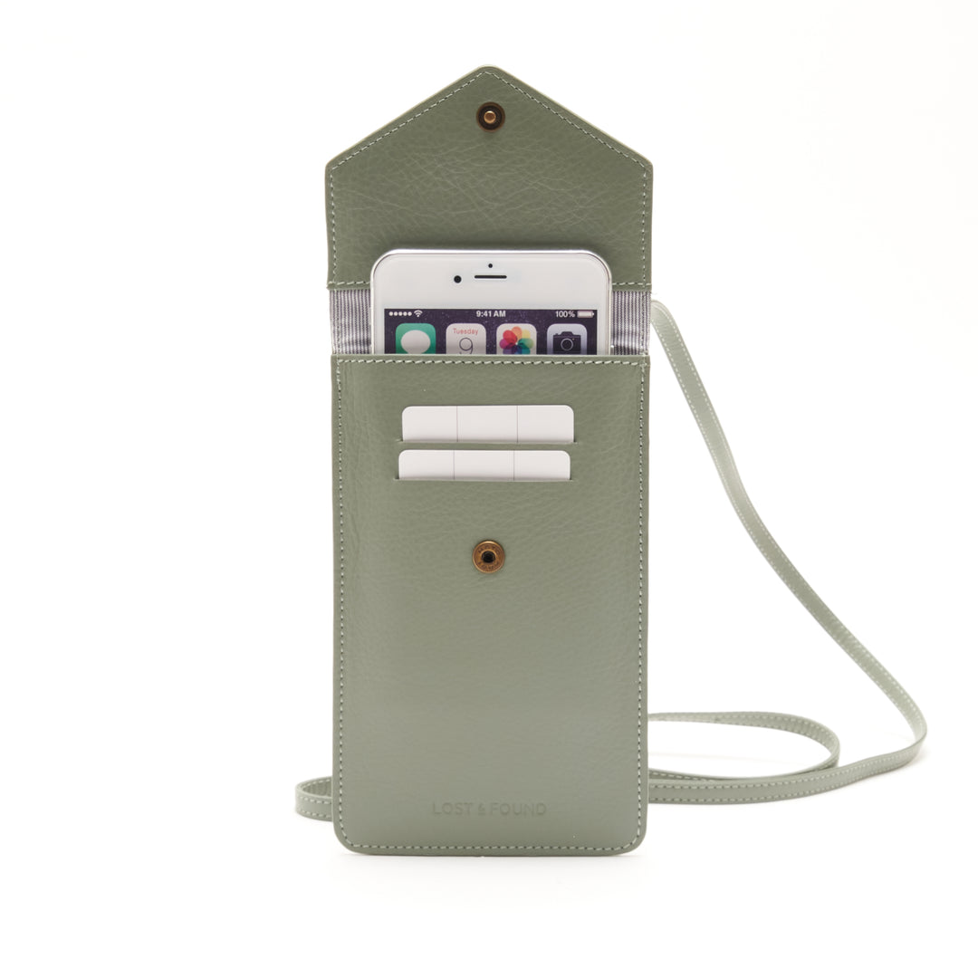 Étui téléphone avec poche zippée Mint