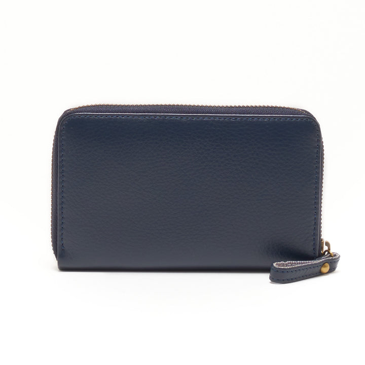 Medium Zip Around Wallet Navy