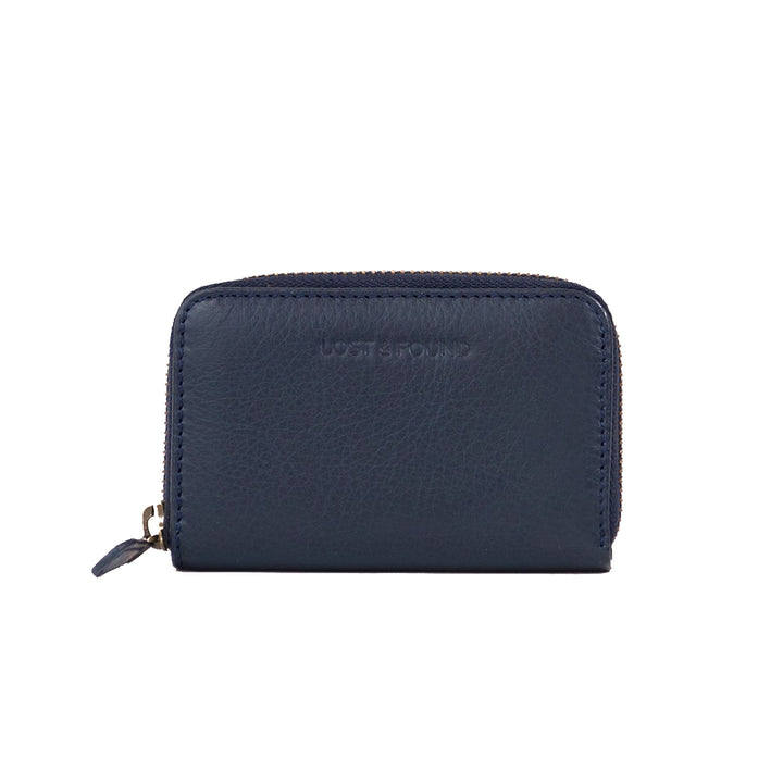 Portefeuille Zippé Mini Navy