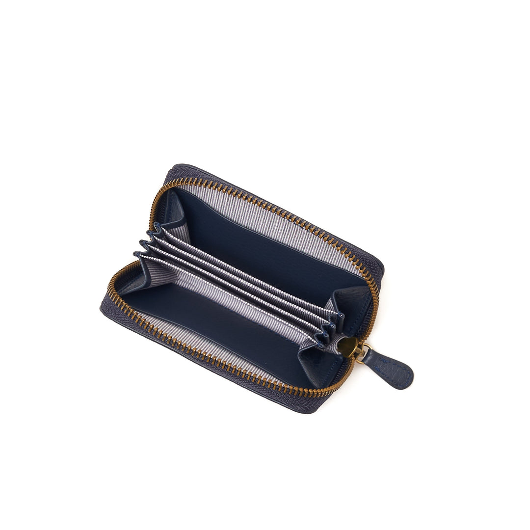 Portefeuille Zippé Mini Navy