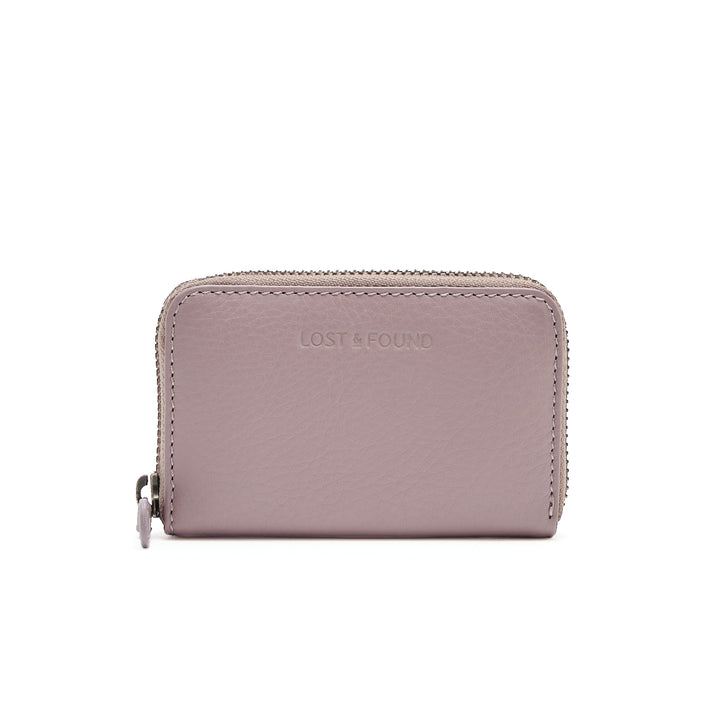 Mini Zip Around Wallet Mauve