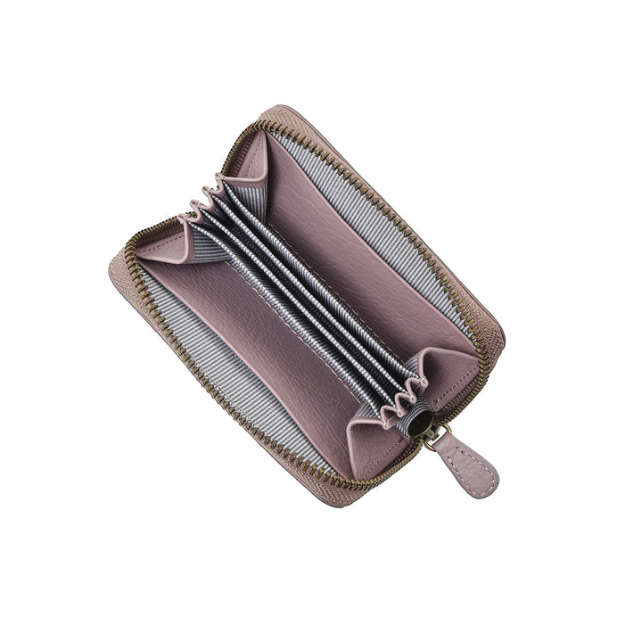 Mini Zip Around Wallet Mauve